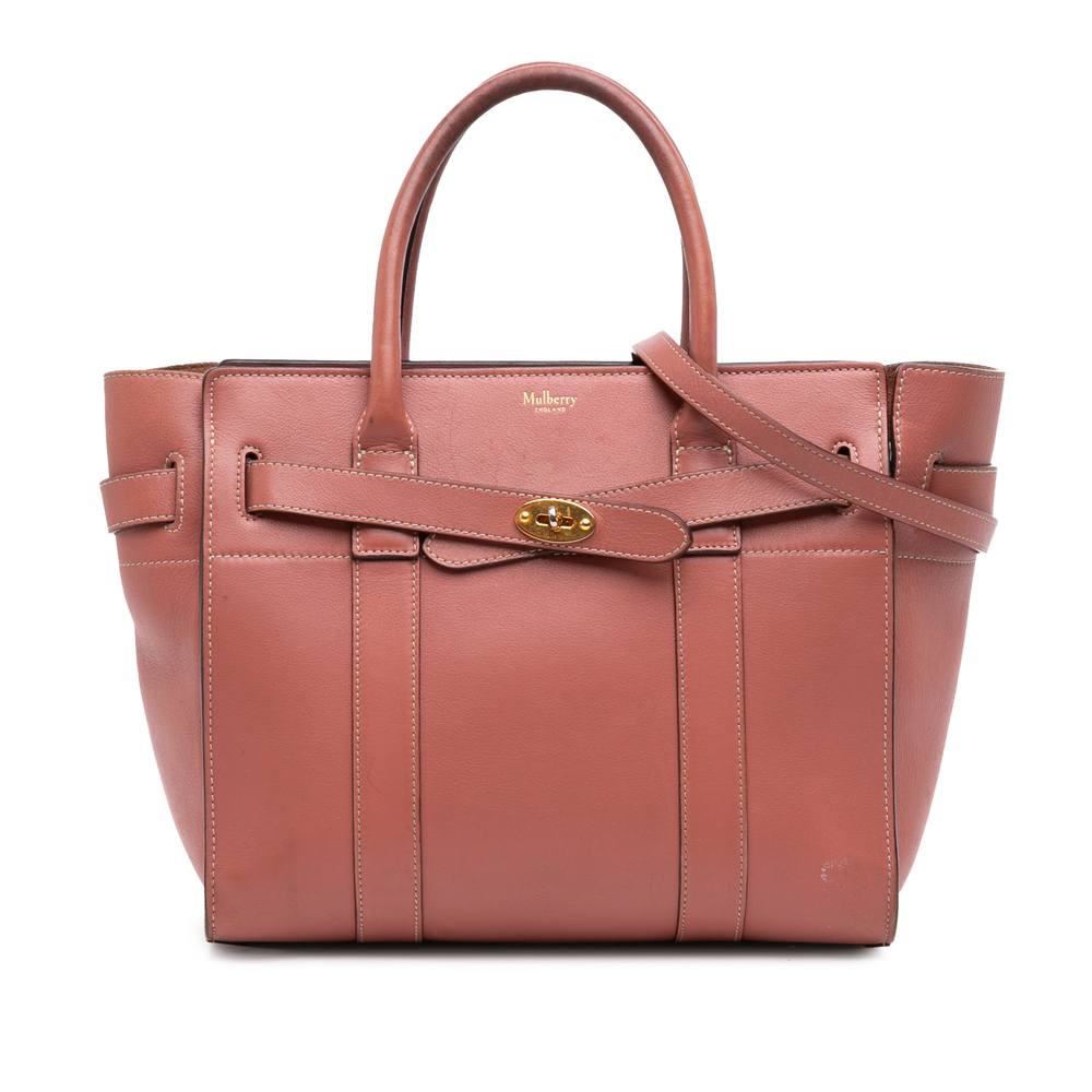 Pre-Loved Mulberry Small Smooth Calfskin Zipped Bayswater Satchel